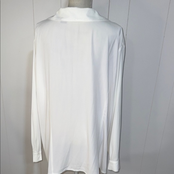 Laura Scott White Oversized Button Down Shirt - Picture 4 of 5